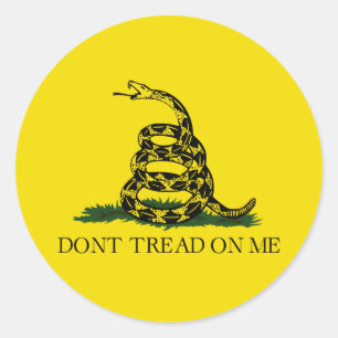 Gadsden-Flagge Runder Aufkleber