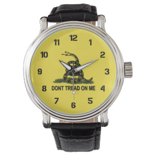 Gadsden-Flagge treten nicht auf mir Armbanduhr