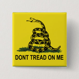 Gadsden-Flagge treten nicht auf mir Button