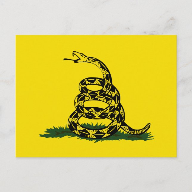 Gadsden-Flaggenvariante Postkarte (Vorderseite)