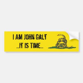Gadsden John Galt ist es Zeit Autoaufkleber