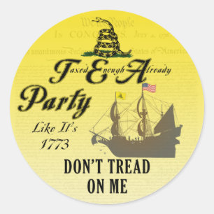 Gadsden - Tee-Party wie es ist 1773 Aufkleber