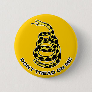 Gadsden "treten nicht AUF mir" Knopf Button