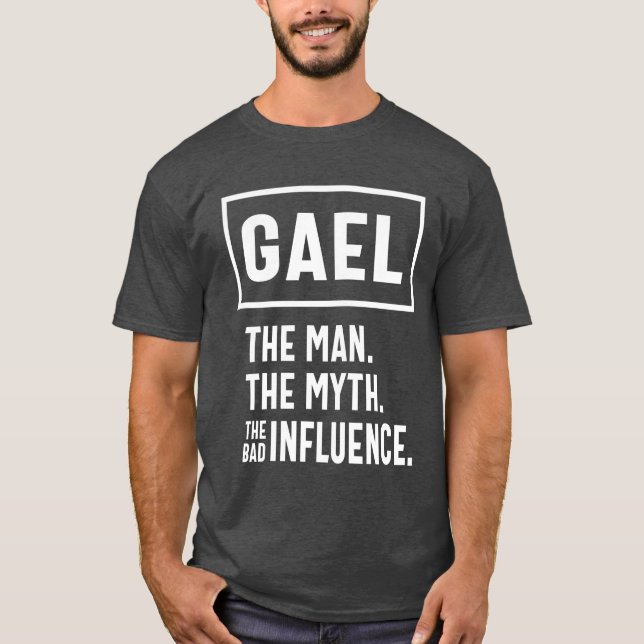 Gael Personalisiert Name Geburtstagsgeschenk T-Shirt (Vorderseite)