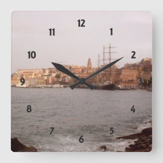Gaeta Ansicht-Wanduhr Quadratische Wanduhr