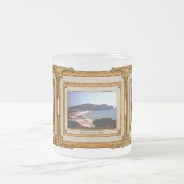 Gaeta Beach Vintager Rahmen Mattglastasse (Mittel)