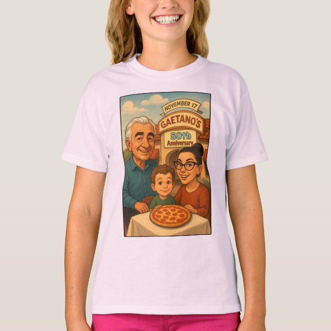 Gaetanos 50-jähriges Jubiläum von Tierrasanta T-Shirt (Vorderseite)
