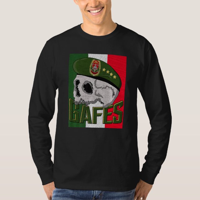 Gafe Gafes Mexican Special Force Fuerzas Especiale T-Shirt (Vorderseite)