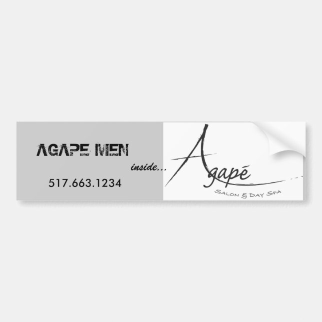 Gaffendes Logoschwarzes [1], GAFFENDE MÄNNER - Autoaufkleber (Vorne)