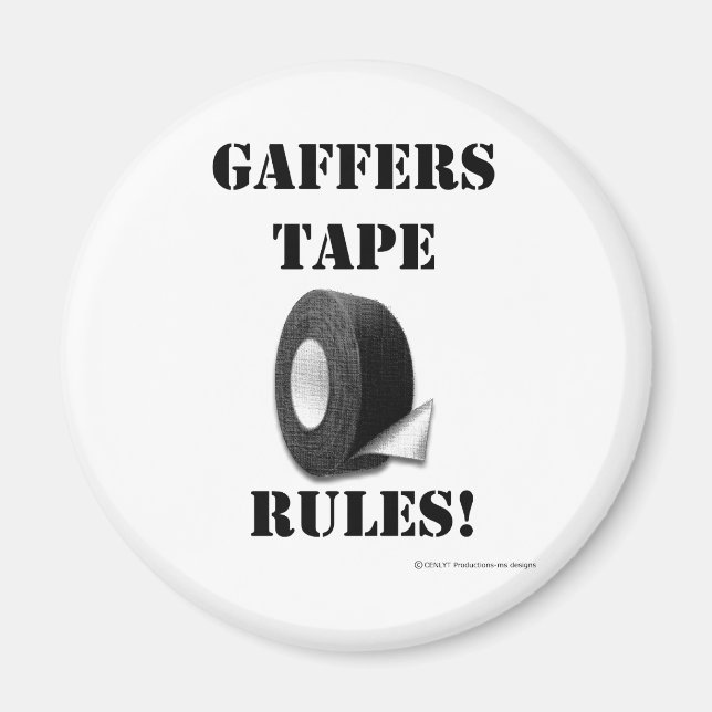 Gaffers Tape Rules Magnet (Vorne)