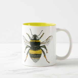 Gaffez la tasse de ton de l'abeille deux