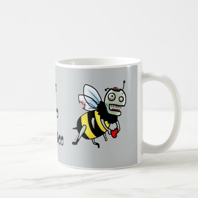 Gaffez la tasse drôle de bande dessinée de zombi (Droite)