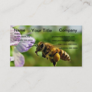 Gaffez le carte de visite de vol d'abeille