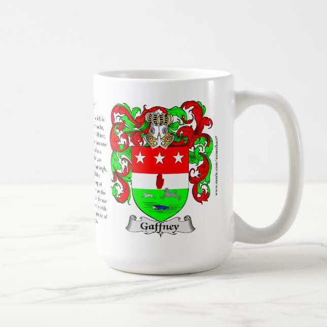 Gaffney, der Ursprung, die Bedeutung und das Kaffeetasse (Rechts)