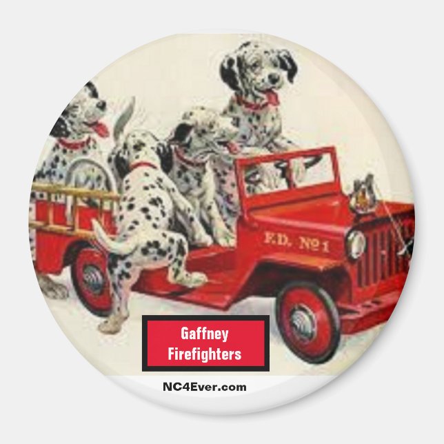 Gaffney Firefighter Magnet (Vorne)