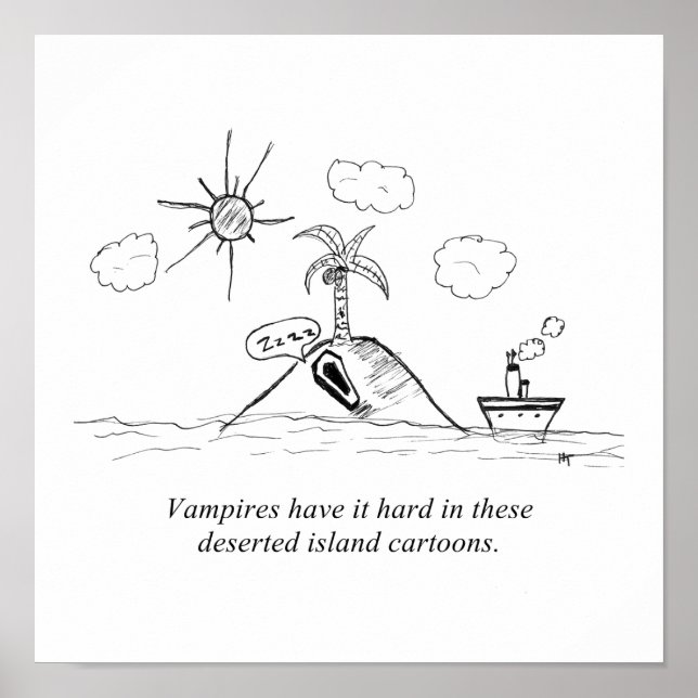 Gag Cartoon Print Poster (Vorne)