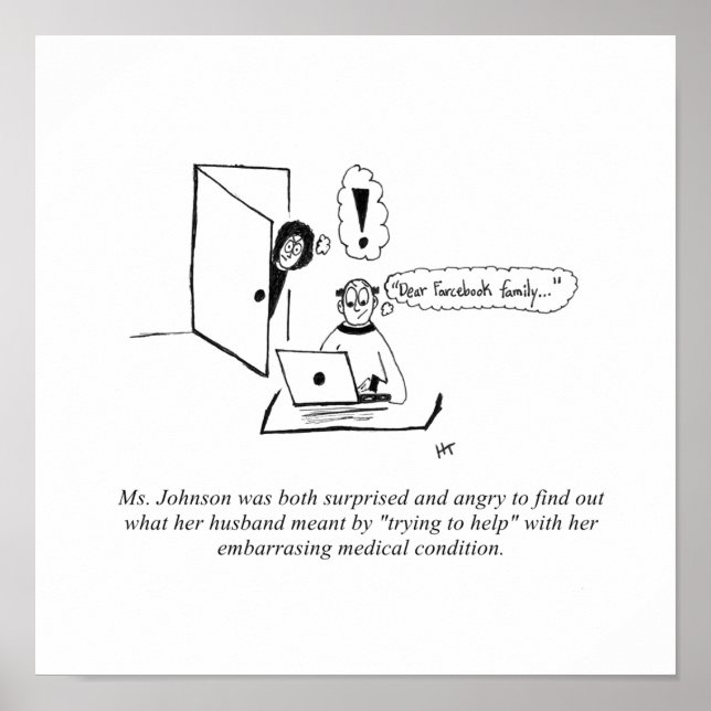 Gag Cartoon Print Poster (Vorne)