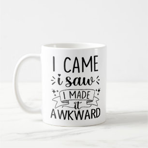 Gag Introvert Geschenk kam ich sah ich es unangene Kaffeetasse