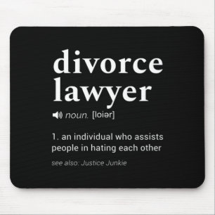 Gag-Wörterbuch-Design des Scheidungsanwalts Mousepad