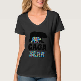 Gaga Bear Autismus Bewusstsein T-Shirt
