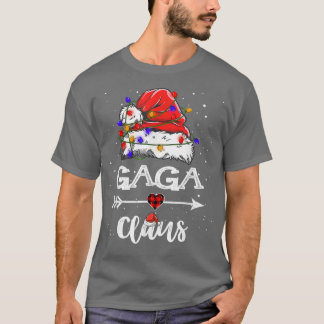 Gaga Claus Christmas Light Pajama Familie Matching T-Shirt