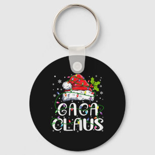 Gaga Claus Weihnachts-Weihnachtsmannmütze Matching Schlüsselanhänger