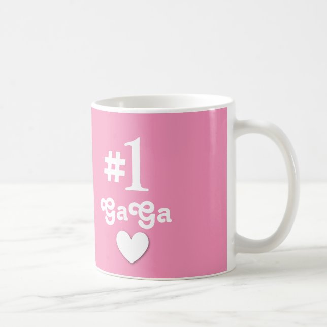 GaGa Geschenk der Nr.-1 für Großmutter Kaffeetasse (Rechts)