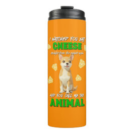 Gaga & Grumps Cheese Animal Funny Orange Chihuahua Thermosbecher
