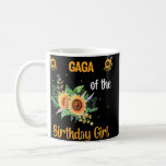 Gaga of the Birthday Girl Sunflower Mother Day Kaffeetasse<br><div class="desc">Gaga of the Birthday Girl Sunflower Mother Day</div>