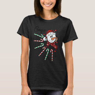 Gaga Snowman Candy Cane Weihnachten Weihnachten We T-Shirt