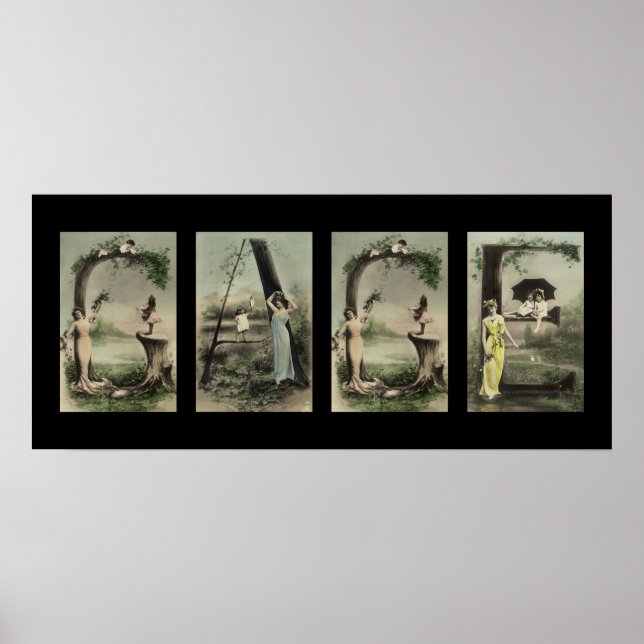 GAGE Alphabet Letter Name Art Poster (Vorne)