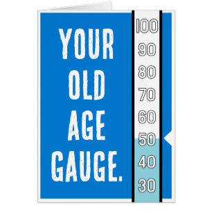 Gage de la vieillesse - 50e carte d'anniversaire