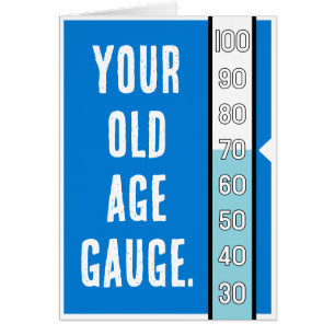 Gage de la vieillesse - 70e carte d'anniversaire