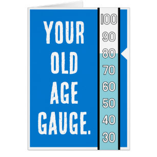 Gage de la vieillesse - 80e carte d'anniversaire