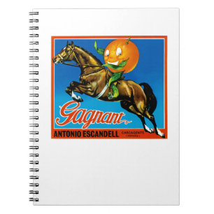 Gagnant Orange Etikett Notizblock