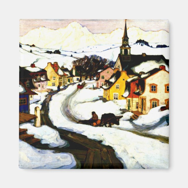 Gagnon - Dorf im Laurentianischen Gebirge Magnet (Vorne)