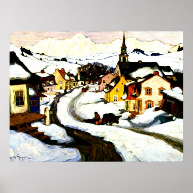 Gagnon - Dorf im Laurentianischen Gebirge Poster (Vorne)