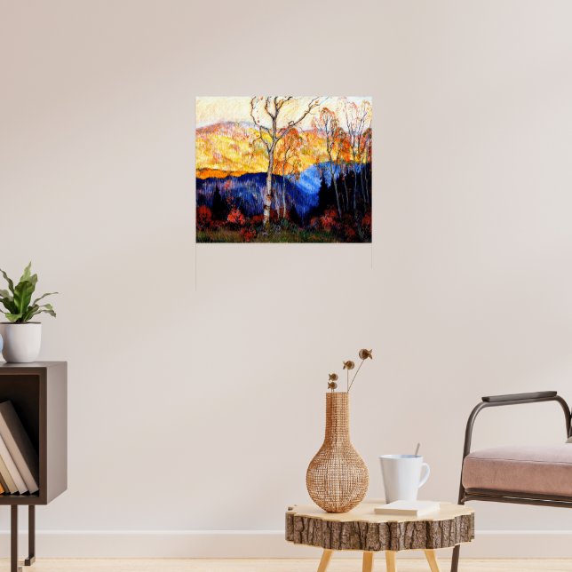 Gagnon - Goldener Herbst, Laurentians Poster (Wohnzimmer 3)