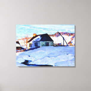 Gagnon - Sonnenuntergang, Normandie, feine Kunstma Leinwanddruck