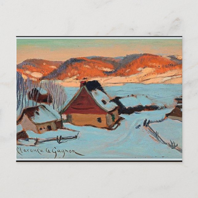 Gagnon - Twilight - Winter in Quebec Postkarte (Vorderseite)