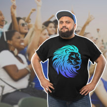 Gahanna Lions Blau-Verlauf-T-Shirt