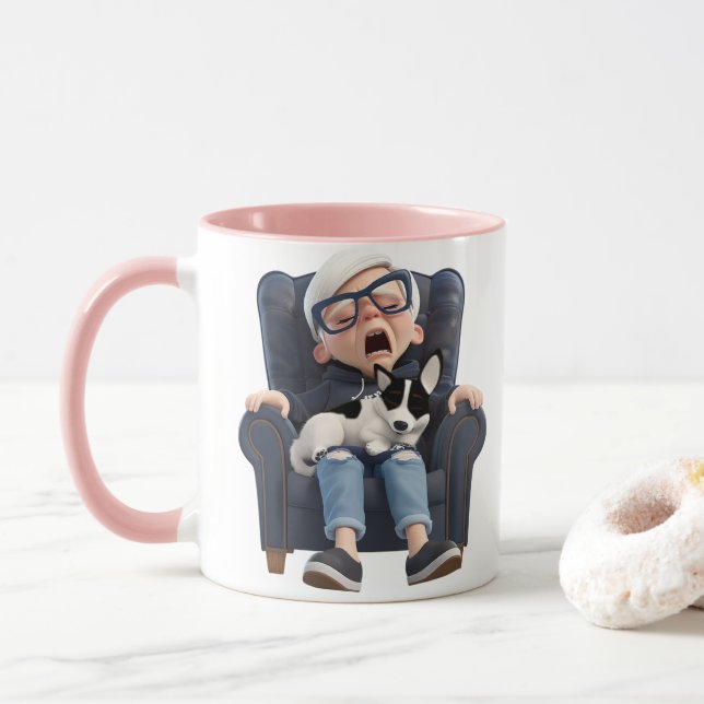 Gähnen für Kaffee! Kaffeetasse (Mit Donut)