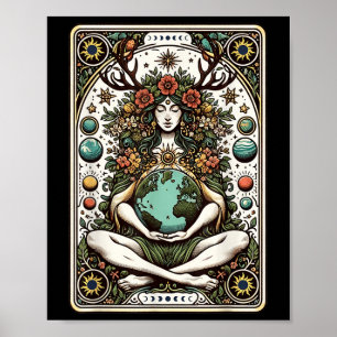Gaia Griechische Göttin Pagan Mother Earth Nature  Poster
