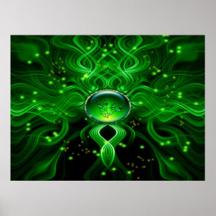 Gaia Leben-Strom-Plakat Poster