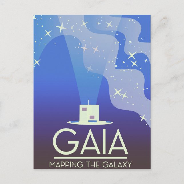 GAIA Mapping the Universe Postkarte (Vorderseite)