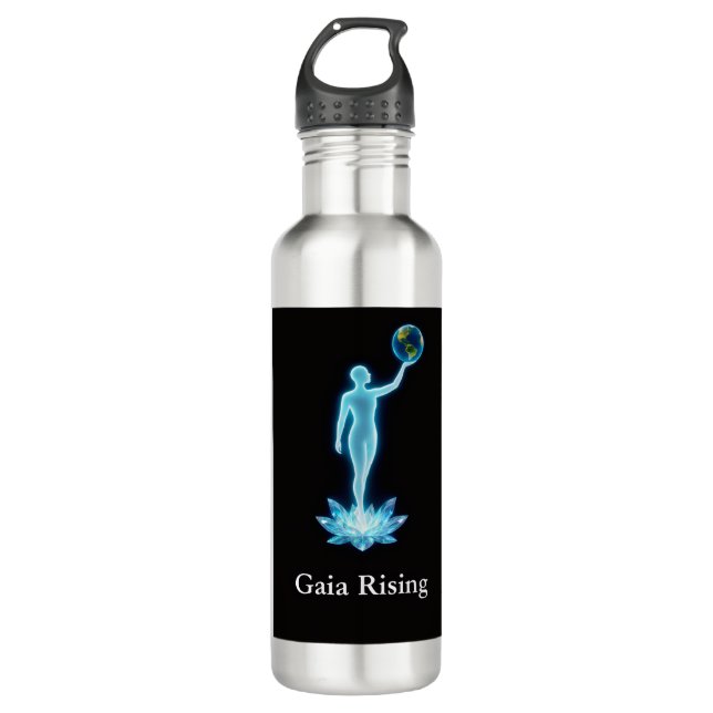 Gaia Rising Stainless Steel Waterbottle Edelstahlflasche (Vorderseite)