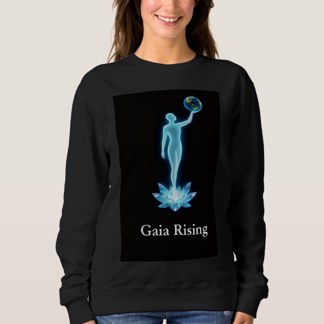 Gaia Rising Womens Sweatshirt (Devant)