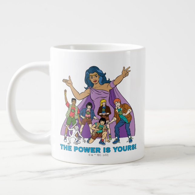 Gaia und die Planeteers Graphic Jumbo-Tasse (Links)
