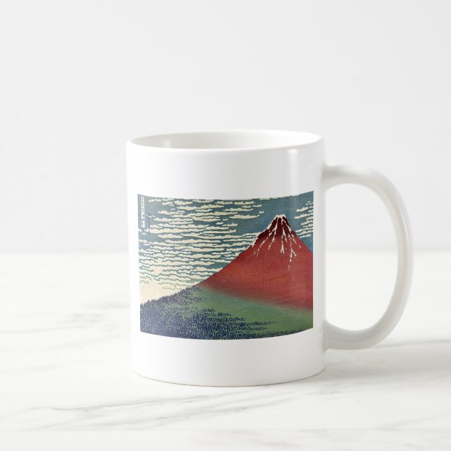 Gaifu kaisei durch Katsushika, Hokusai Ukiyoe Kaffeetasse (Rechts)