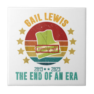 Gail Lewis, wir begrüßen Sie, das Ende einer Ära S Fliese